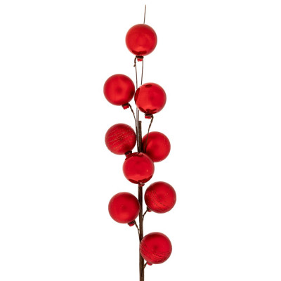 ΚΟΚΚΙΝΟ ΚΛΑΔΙ ΜΕ 9 ΜΠΑΛΛΙΤΣΕΣ 45ΕΚ