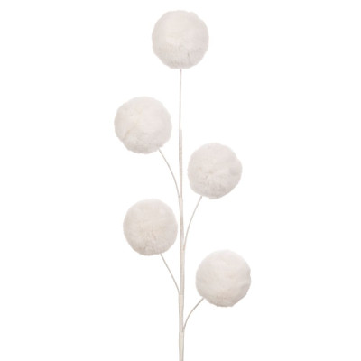 ΚΛΑΔΙ ΜΕ ΛΕΥΚΕΣ ΒΕΛΟΥΔΙΝΕΣ ΜΠΑΛΛΕΣ Χ5 75ΕΚ