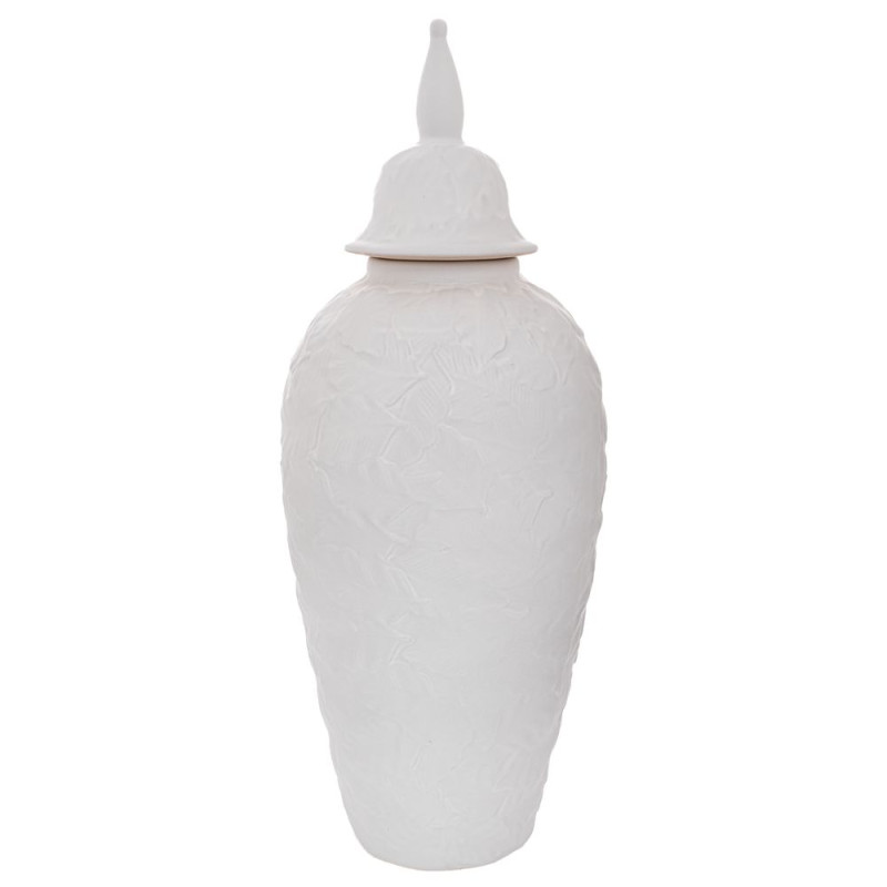 ΛΕΥΚΟ ΚΕΡΑΜΙΚΟ ΒΑΖΟ ΜΕ ΚΑΠΑΚΙ 17Χ44ΕΚ