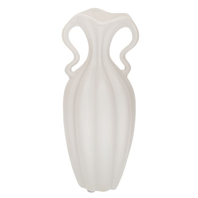 ΛΕΥΚΟ ΚΕΡΑΜΙΚΟ ΒΑΖΟ ΣΕ ΣΧΗΜΑ ΚΟΛΟΚΥΘΑΣ 30Χ13ΕΚ