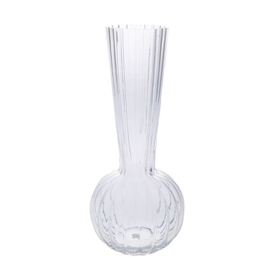 ΔΙΑΦΑΝΟ ΓΥΑΛΙΝΟ ΒΑΖΟ ΜΕ ΨΗΛΟ ΛΑΙΜΟ Φ12Χ25ΕΚ