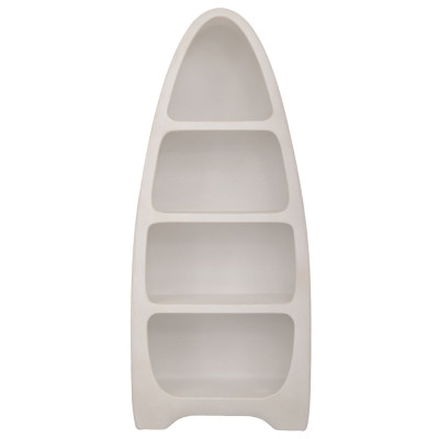 ΛΕΥΚΗ MDF ΡΑΦΙΕΡΑ ΜΕ ΚΩΝΙΚΟ ΣΧΗΜΑ 80Χ36Χ190ΕΚ