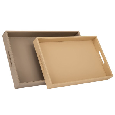 ΣΕΤ 2 ΜΠΕΖ ΔΕΡΜΑΤΙΝΟΙ ΔΙΣΚΟΙ 52Χ32Χ6  45Χ30Χ5ΕΚ