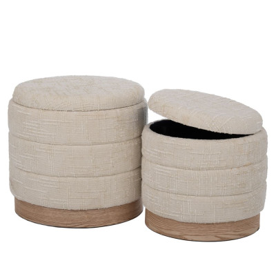 ΣΕΤ 2 ΣΚΑΜΠΟ ΕΚΡΟΥ ΥΦΑΣΜΑΤΙΝΑ ΜΕ ΑΠΟΘΗΚΕΥΤΙΚΟ ΧΩΡΟ AND ΞΥΛΙΝΗ ΒΑΣΗ 42Χ40Χ40  35Χ35Χ34ΕΚ