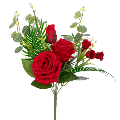 ΜΕΣΑΙΟ KOKKINO ΜΠΟΥΚΕΤΟ ΜΕ ΤΡΙΑΝΤΑΦΥΛΛΑ UV ΠΡΟΣΤΑΣΙΑ  X7 43EK