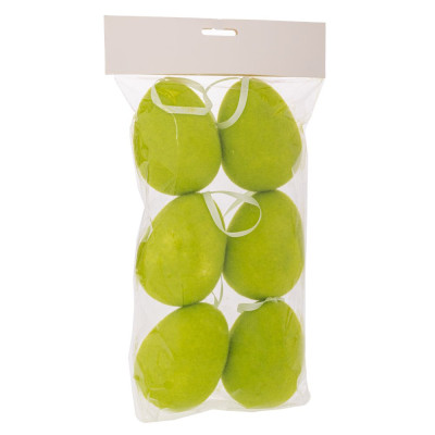 ΣΕΤ 6 ΠΡΑΣΙΝΑ ΚΡΕΜΑΣΤΑ ΧΝΟΥΔΩΤΑ ΑΥΓΑ Φ7Χ10ΕΚ