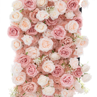 ΡΟΛΟ ΠΑΝΕΛ ΤΟΙΧΟΥ ΜΕ ΡΟΖ AND ΛΕΥΚΑ ΛΟΥΛΟΥΔΙΑ AND ΥΦΑΣΜΑΤΙΝΗ ΠΛΑΤΗ 50Χ250ΕΚ