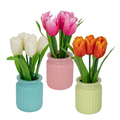 ΤΟΥΛΙΠΑ ΣΕ ΚΕΡΑΜΙΚΟ ΚΑΣΠΩ 8Χ9.5Χ21ΕΚ ΣΕ 3 ΧΡΩΜΑΤΑ