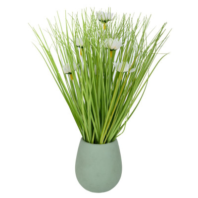 ΚΑΣΠΩ ΠΡΑΣΙΝΟ ΚΕΡΑΜΙΚΟ ΜΕ ΛΕΥΚΕΣ ΜΑΡΓΑΡΙΤΕΣ 10Χ9Χ31ΕΚ