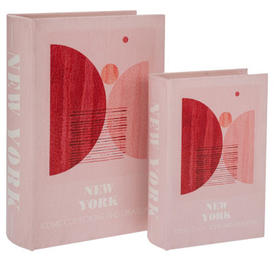 ΣΕΤ 2 ΣΟΜΟΝ ΞΥΛΙΝΟ ΚΟΥΤΙ ΣΕ ΣΧΗΜΑ ΒΙΒΛΙΟΥ 19Χ7Χ27ΕΚ 14Χ6Χ20ΕΚ