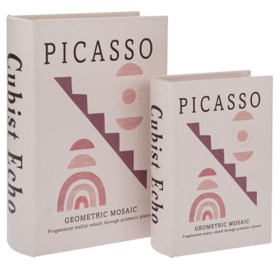 ΣΕΤ 2 ΣΟΜΟΝ ΞΥΛΙΝΟ ΚΟΥΤΙ ΣΕ ΣΧΗΜΑ ΒΙΒΛΙΟΥ 19Χ7Χ27ΕΚ 14Χ6Χ20ΕΚ