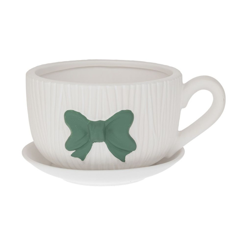 ΚΕΡΑΜΙΚΟ ΚΑΣΠΩ ΦΛΥΤΖΑΝΙ ΜΕ ΠΡΑΣΙΝΟ ΦΙΟΓΚΟ 20Χ15,5Χ11ΕΚ