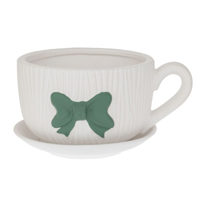 ΚΕΡΑΜΙΚΟ ΚΑΣΠΩ ΦΛΥΤΖΑΝΙ ΜΕ ΠΡΑΣΙΝΟ ΦΙΟΓΚΟ 24X19,5Χ14ΕΚ