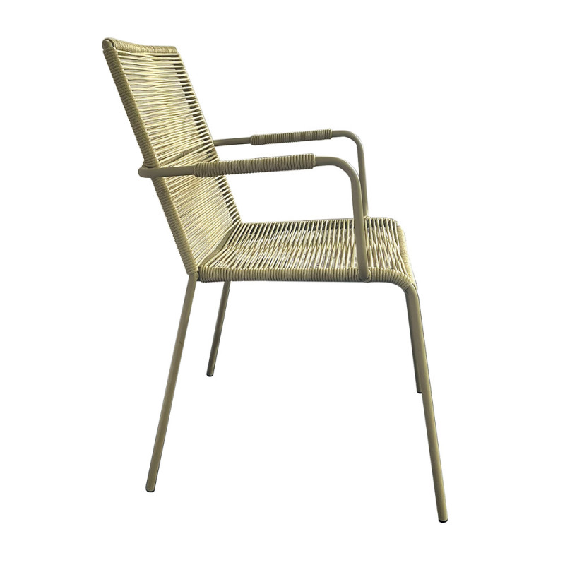 LINDOS ΠΟΛΥΘΡΟΝΑ  ΣΤΟΙΒΑΖΟΜΕΝΗ  ΜΕΤΑΛΛΙΚΗ ΜΠΕΖ 55X60,5Χ84cm