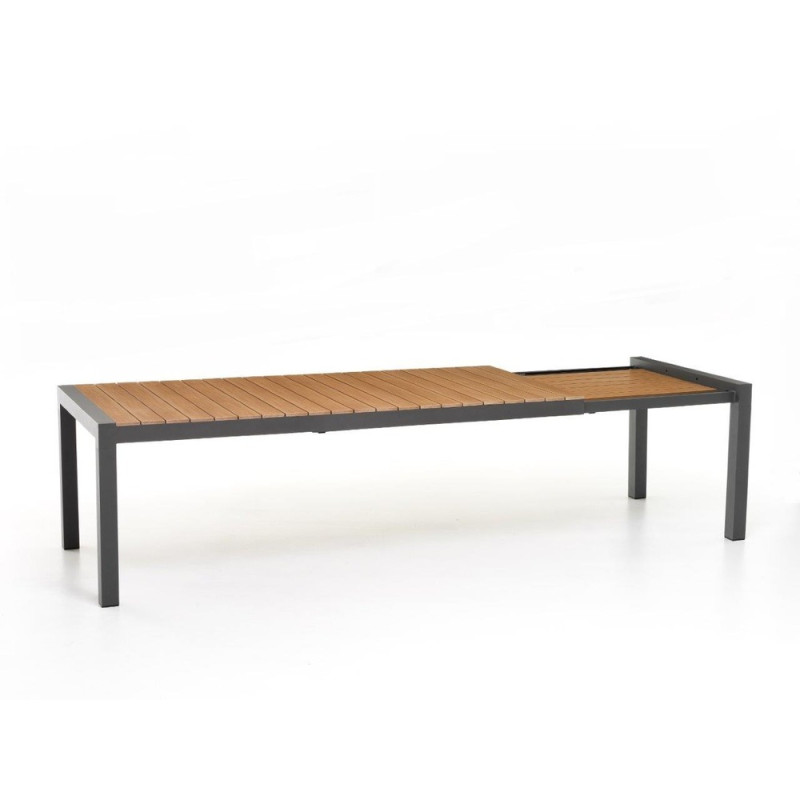 SANTORINI ΤΡΑΠΕΖΙ ΕΠΕΚΤΕΙΝΟΜΕΝΟ ΑΝΘΡΑΚΙ 163/223X95X75cm