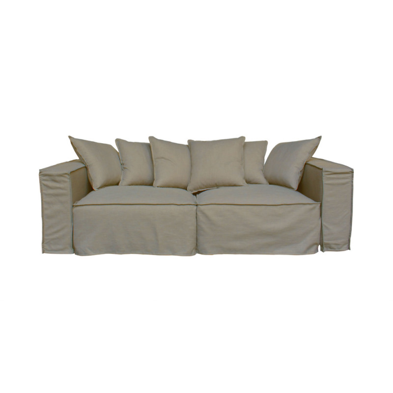 ΚΑΝΑΠΕΣ 3ΘΕΣΕΩΝ ΜΠΕΖ 220Χ100Χ85cm ΚΑΝΑΠΕΣ 3ΘΕΣΕΩΝ ΜΠΕΖ 220Χ100Χ85cm