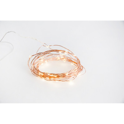 ΛΑΜΠΑΚΙΑ ΜΠΑΤΑΡΙΑΣ 50LED COPPER ΧΡΩΜΑ ΘΕΡΜΟ ΛΕΥΚΟ,