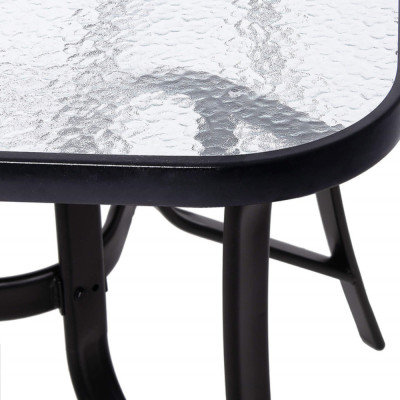 PROFIT ΤΡΑΠΕΖΙ ΠΑΡΑΛΛΗΛΟΓΡΑΜΜΟ ΜΕΤΑΛΛΙΚΟ  140x80x72cm