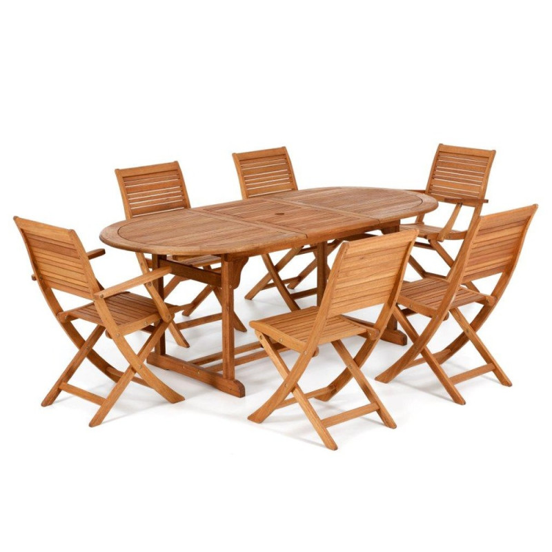 CALIFORNIA ΤΡΑΠΕΖΙ ΕΠΕΚΤΕΙΝΟΜΕΝΟ ΑΠΟ ΞΥΛΟ ΕΥΚΑΛΥΠΤΟΥ FSC 150/200Χ90Χ74cm