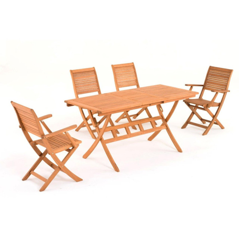 CALIFORNIA ΤΡΑΠΕΖΙ ΠΤΥΣ/ΝΟ ΑΠΟ ΞΥΛΟ ΕΥΚΑΛΥΠΤΟΥ FSC 120/160Χ70Χ74cm