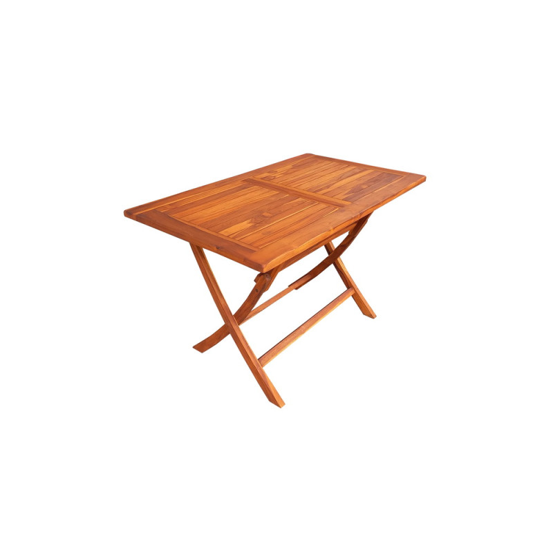 LEXTER ΤΡΑΠΕΖΙ ΠΤΥΣΣΟΜΕΝΟ ΤΕΑΚ OIL FINISH 120Χ70Χ75cm