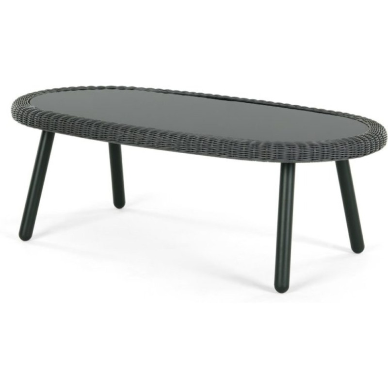 JONAH ΤΡΑΠΕΖΑΚΙ ΣΑΛΟΝΙΟΥ ΑΝΘΡΑΚΙ RATTAN 100Χ52Χ37cm