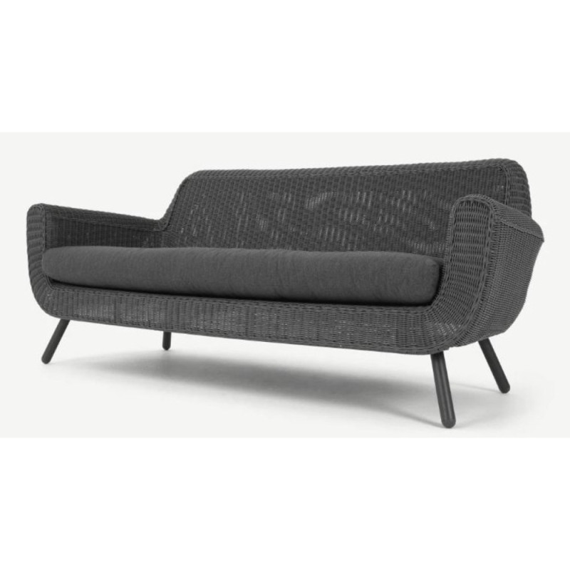 JONAH ΚΑΝΑΠΕΣ 3Θ ΑΝΘΡΑΚΙ RATTAN 200Χ86Χ82cm JONAH ΚΑΝΑΠΕΣ 3Θ ΑΝΘΡΑΚΙ RATTAN 200Χ86Χ82cm