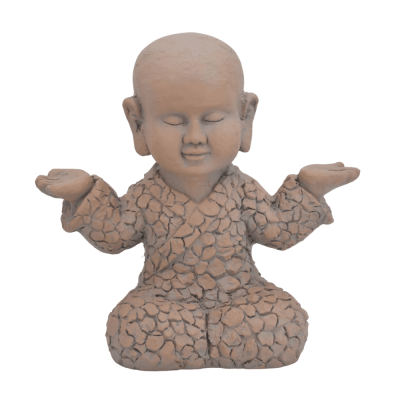 ΔΙΑΚΟΣΜΗΤΙΚΗ ΦΙΓΟΥΡΑ  ΜΟΝΑΧΟΣ ΚΑΘΙΣΤΟΣ  POLYRESIN 43X22X42cm