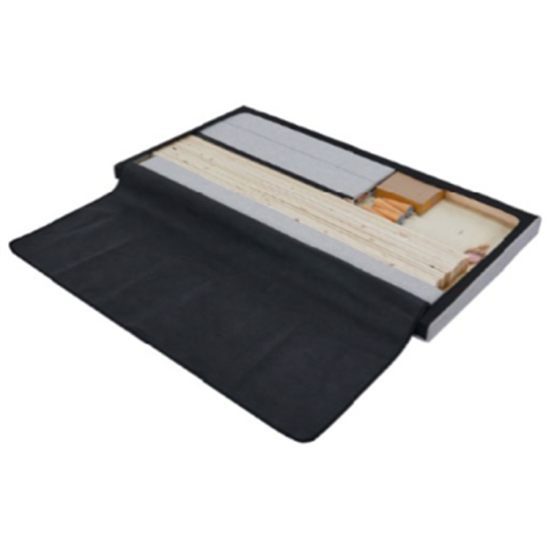 SELI ΚΡΕΒΑΤΙ ΥΠΕΡΔΙΠΛΟ ΥΦΑΣΜΑ ΕΚΡΟΥ 187,5x208x33cm