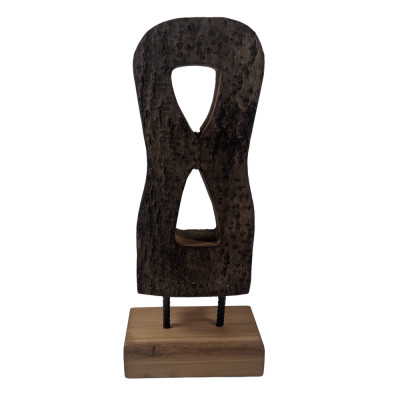 ΔΙΑΚΟΣΜΗΤΙΚΟ TOTEM ΑΠΟ ΞΥΛΟ PAULWONIA 20x11x50cm