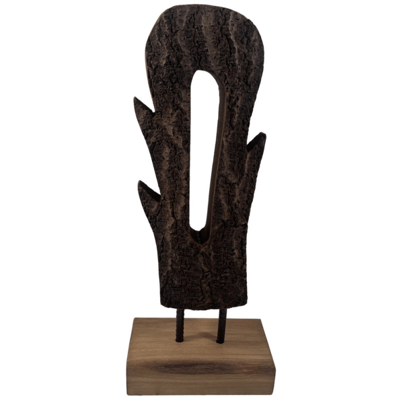 ΔΙΑΚΟΣΜΗΤΙΚΟ TOTEM ΑΠΟ ΞΥΛΟ PAULWONIA 20x11x50cm