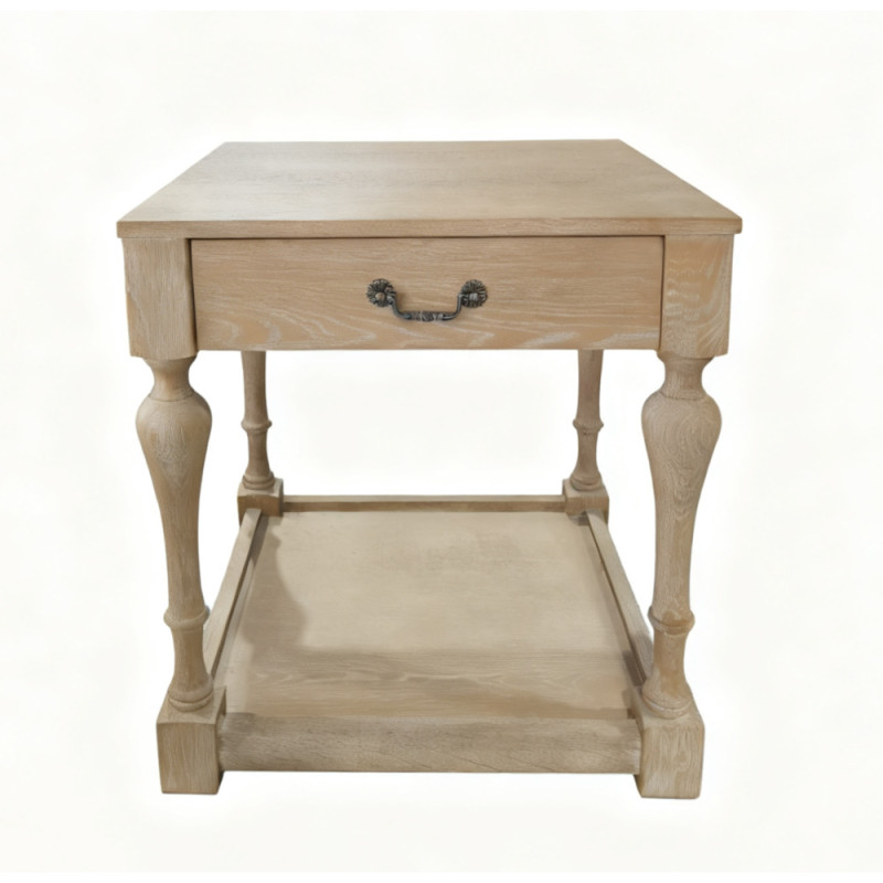 ΤΡΑΠΕΖΑΚΙ ΣΑΛΟΝΙΟΥ ΒΟΗΘΗΤΙΚΟ ΔΡΥΙΝΟ ΑΝΤΙΚΕ 60x60x62cm