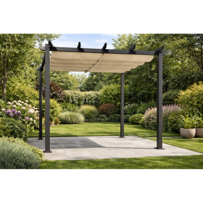VENUS GAZEBO ΑΛΟΥΜΙΝΙΟΥ 3X3Xh2,40M