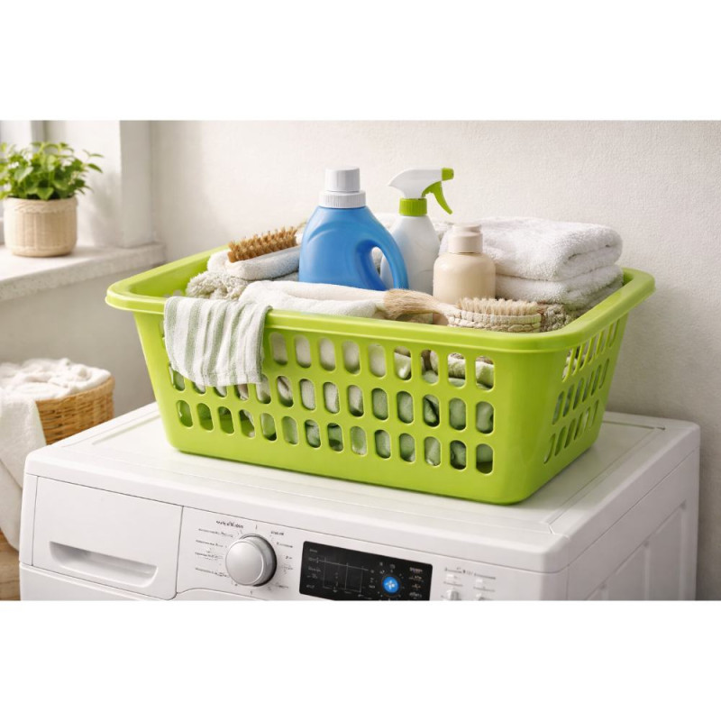 ΚΑΛΑΘΙ ΑΠΛΥΤΩΝ ΠΛΑΣΤΙΚΟ ΠΡΑΣΙΝΟ 54,5x39x23cm