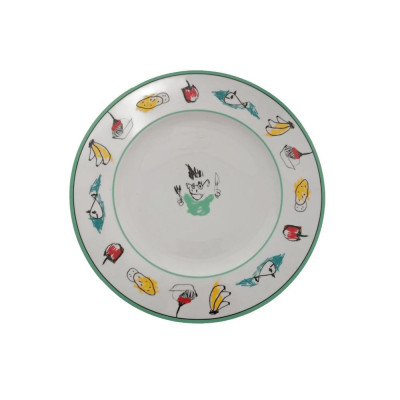 ΠΙΑΤΕΛΑ ΣΤΡΟΓΓΥΛΗ ΠΟΡΣΕΛΑΝΗΣ  ΠΡΑΣΙΝΗ Φ32cm