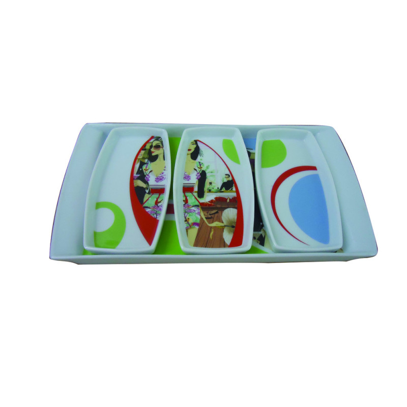 ΣΕΤ ΠΙΑΤΕΛΑ ΣΕΡΒΙΡΙΣΜΑΤΟΣ 3+1  "DOWN TOWN"