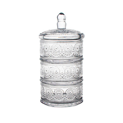 ΜΠΙΣΚΟΤΙΕΡΑ 3ΘΕΣΕΩΝ ΓΥΑΛΙΝΗ Φ12,5Χ25,5cm