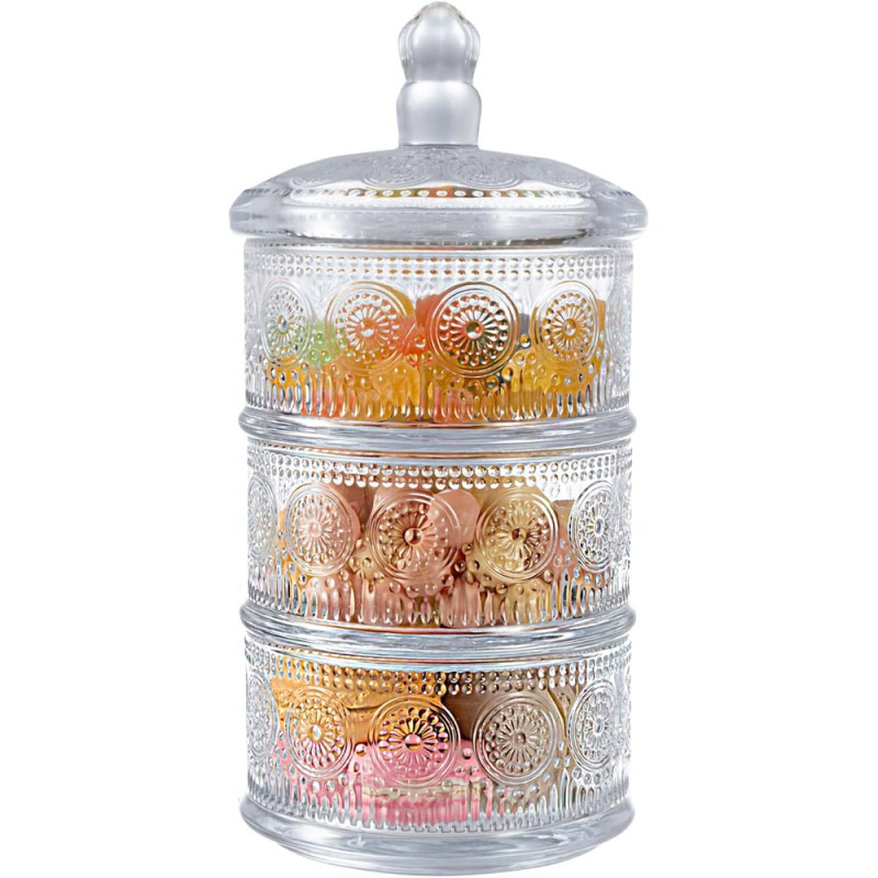 ΜΠΙΣΚΟΤΙΕΡΑ 3ΘΕΣΕΩΝ ΓΥΑΛΙΝΗ Φ12,5Χ25,5cm