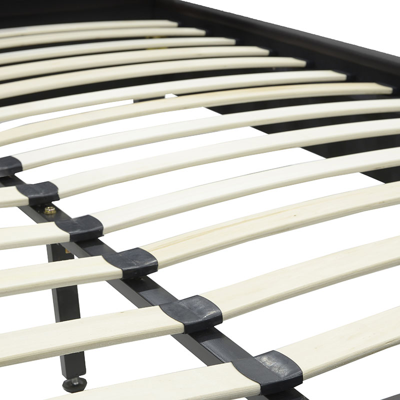 Κρεβάτι Nevil pakoworld 150x200 PU χρώμα μαύρο ματ Κρεβάτι Nevil pakoworld 150x200 PU χρώμα μαύρο ματ