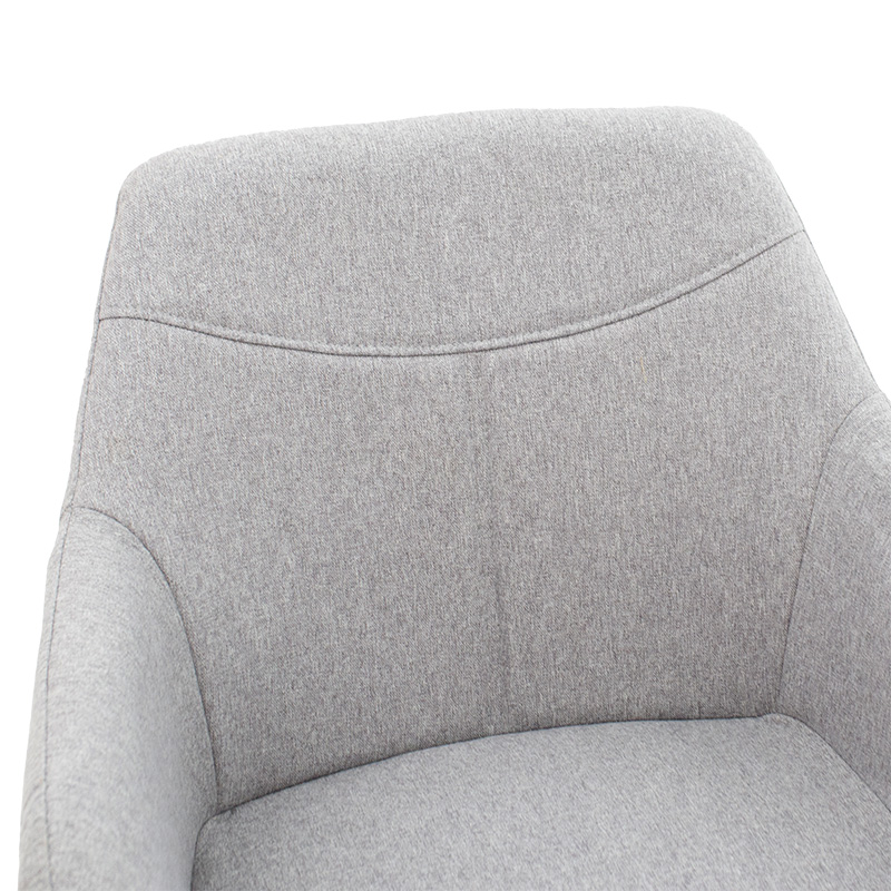 Πολυθρόνα Nasima pakoworld ύφασμα γκρι-φυσικό 57x58x84εκ