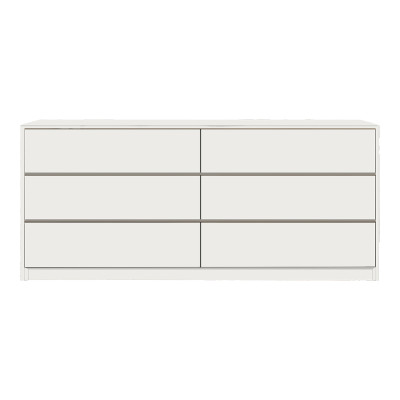 Συρταριέρα Kuanger pakoworld mdf σε λευκή απόχρωση 120x40x70εκ