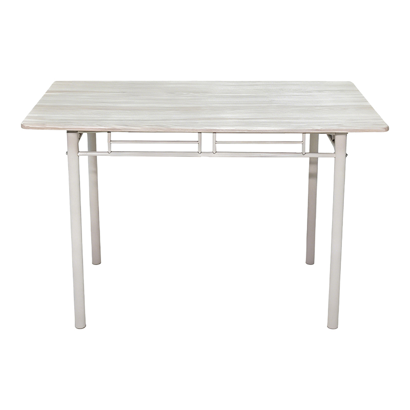 Τραπεζαρία Roza pakoworld σετ 5τμχ mdf sonoma με μεταλλικό λευκό πόδι 120x65x75εκ Τραπεζαρία Roza pakoworld σετ 5τμχ mdf sonoma με μεταλλικό λευκό πόδι 120x65x75εκ