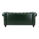 Kαναπές διθέσιος τ. Chesterfield pakoworld pu κυπαρισσί 160x84x67εκ