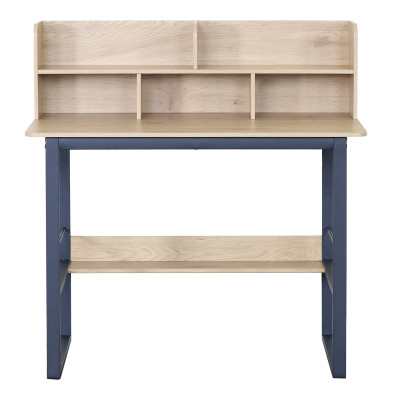 Γραφείο εργασίας Biuro pakoworld oak- μαύρο μέταλλο 120x60x103εκ