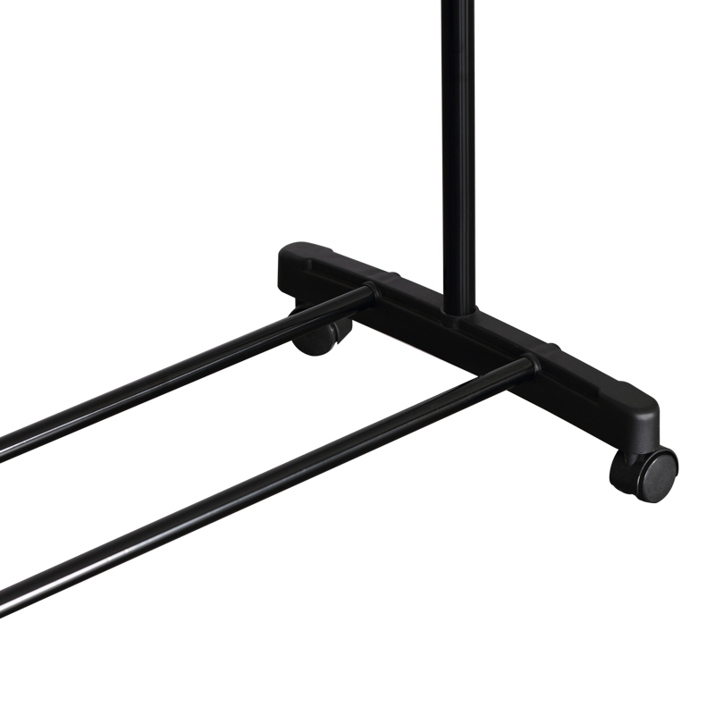 Κρεμάστρα δαπέδου Wizak pakoworld μαύρο μέταλλο 74.5x41,5x157εκ