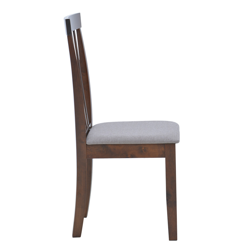 Tραπεζαρία επεκτεινόμενη Mabor-Houston pakoworld ξύλο σε καρυδί απόχρωση 120-150x80x73,8εκ