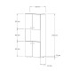 Στήλη Guzel pakoworld σε sonoma απόχρωση 60x31.4x140εκ
