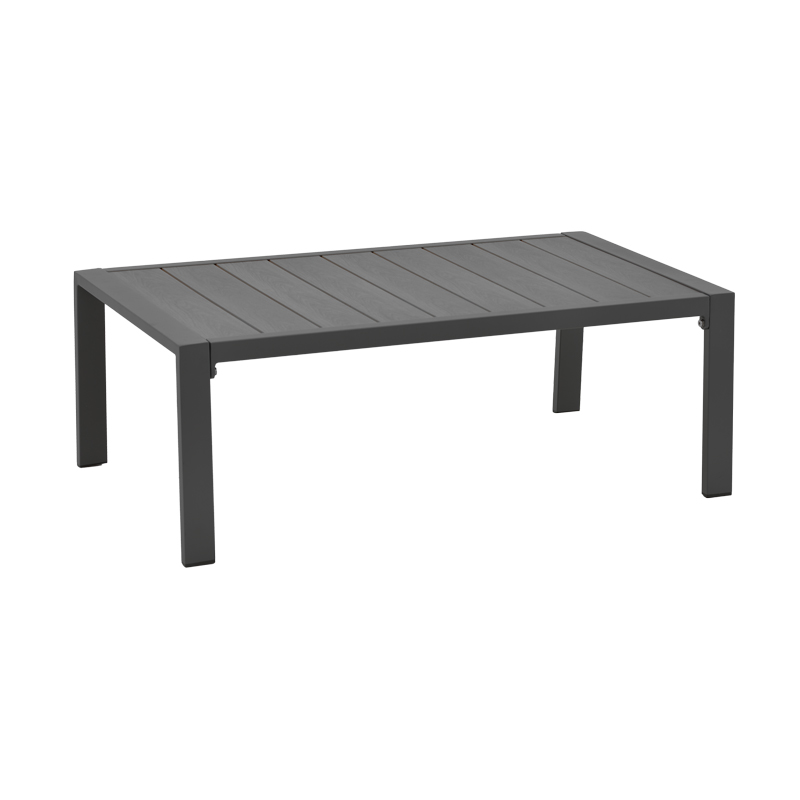 Σαλόνι Fashionable pakoworld σετ 4τμχ ύφασμα σε γκρι απόχρωση και αλουμίνιο-plywood σε ανθρακί απόχρωση