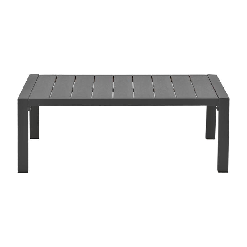 Σαλόνι Fashionable pakoworld σετ 4τμχ ύφασμα σε γκρι απόχρωση και αλουμίνιο-plywood σε ανθρακί απόχρωση