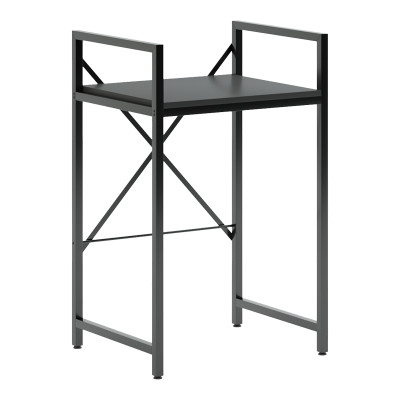 Ραφιέρα στήριξης πλυντηρίου - στεγνωτηρίου Delavar pakoworld μέταλλο μαύρο 72x60x116εκ